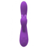 Вібратор-кролик Wooomy Gili-Gili Vibrator with Heat Purple, відросток з вушками, підігрів до 40 ° С