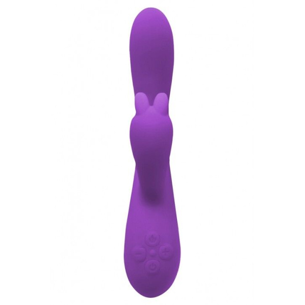 купить Вибратор-кролик Wooomy Gili-Gili Vibrator with Heat Purple, отросток с ушками, подогрев до 40 °С