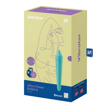 фото Смарт-минивибратор Satisfyer Ultra Power Bullet 8 Turquoise  || фото Смарт-мінівібратор Satisfyer Ultra Power Bullet 8 Turquoise 