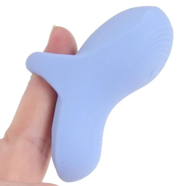 купить Вибратор на палец FUZU Sensa Skin Activated Fingertip Vibe – Pastel Blue, сенсорное управление, 8 режимов