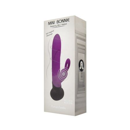 фото Вибратор с вращением ствола Adrien Lastic Mini Bonnie с петелькой для пальчика  || фото Вібратор з обертанням стовбура Adrien Lastic Mini Bonnie з петелькою для пальчика 