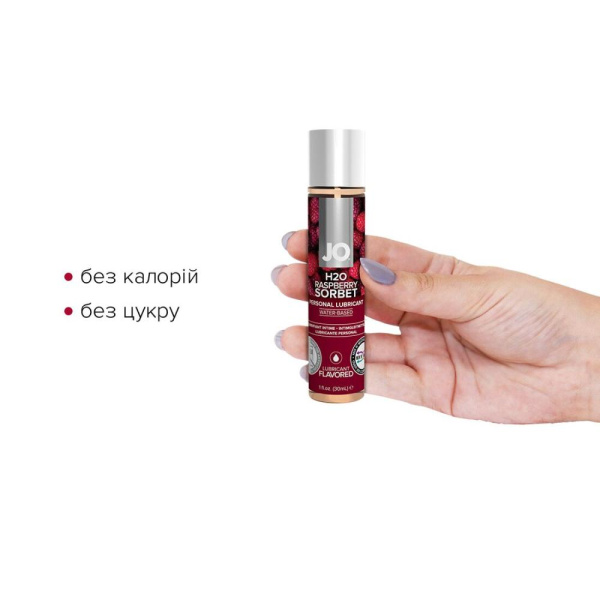 купить Смазка на водной основе System JO H2O — Raspberry Sorbet (30 мл) без сахара, растительный глицерин