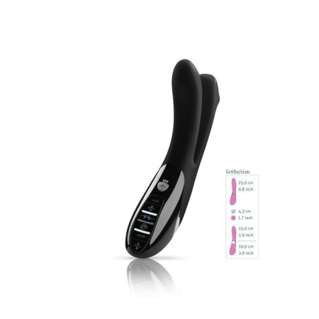фото Вибратор двойной с электростимуляцией Mystim Tingling Aparte eStim Black, миостимулятор  || фото Вібратор подвійний з електростимуляцією Mystim Tingling Aparte eStim Black, міостімулятор 