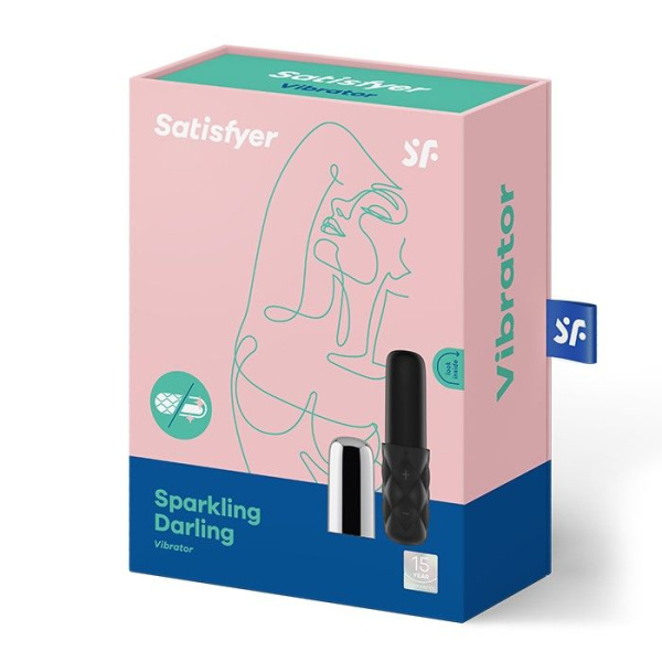 купить Мощный мини-вибратор Satisfyer Mini Sparkling Darling со съемным колпачком, 15 режимов работы