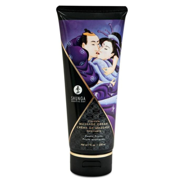 купить Съедобный массажный крем Shunga Kissable Massage Cream - Exotic Fruits (200 мл)