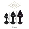 фото Набор силиконовых анальных пробок FeelzToys - Bibi Butt Plug Set 3 pcs Black  || фото Набір силіконових анальних пробок FeelzToys - Bibi Butt Plug Set 3 pcs Black 