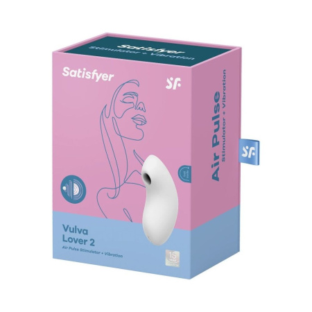 фото Вакуумный вибратор Satisfyer Vulva Lover 2 White  || фото Вакуумний вібратор Satisfyer Vulva Lover 2 White 