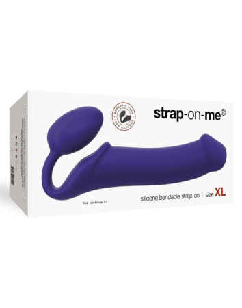 Безремневий страпон Strap-On-Me Violet XL, повністю регульований, діаметр 4,5см
