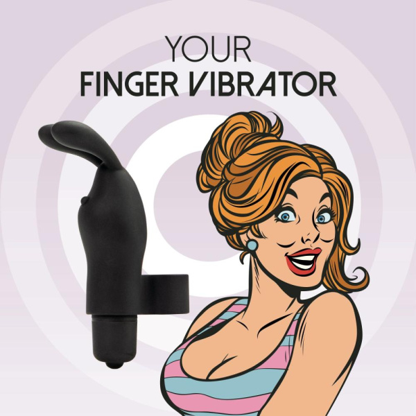 купить Вибратор на палец FeelzToys Magic Finger Vibrator Black