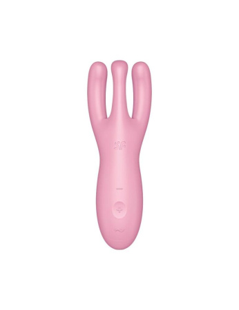 фото Клиторальный смарт вибратор Satisfyer Threesome 4 Pink с тремя пальчиками  || фото Кліторальний смарт вібратор Satisfyer Threesome 4 Pink з трьома пальчиками 