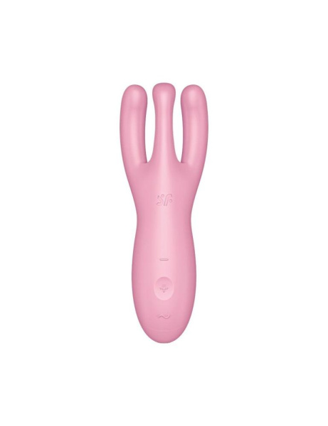 купить Клиторальный смарт вибратор Satisfyer Threesome 4 Pink с тремя пальчиками