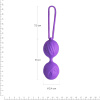 фото Вагинальные шарики Adrien Lastic Geisha Lastic Balls Mini Violet (S), диаметр 3,4см, вес 85гр  || фото Вагінальні кульки Adrien Lastic Geisha Lastic Balls Mini Violet (S), діаметр 3,4 см, вага 85 гр 