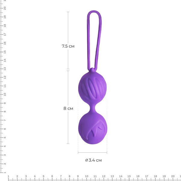 купить Вагинальные шарики Adrien Lastic Geisha Lastic Balls Mini Violet (S), диаметр 3,4см, вес 85гр