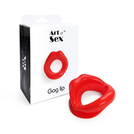фото Кляп в форме губ Art of Sex - Gag lip, Красный  || фото Кляп у формі губ Art of Sex - Gag lip, Червоний 