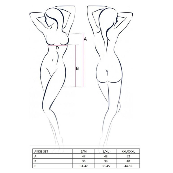 купить Костюм медсестры AKKIE SET white XXL/XXXL - Passion, сорочка, трусики, шапочка